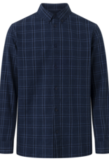 KnowledgeCotton Apparel KnowledgeCotton, Costum Checked Linen, navy check, L