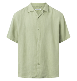 KnowledgeCotton Apparel KnowledgeCotton, Box Fit SS Linen, swamp, M