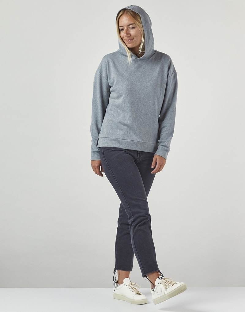 ZRCL ZRCL, W Hoodie Mava Basic, stone grey, L