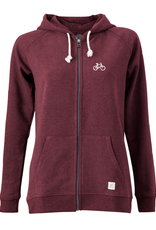 ZRCL ZRCL, W Zip-Hoodie, Velo, dark wine, S