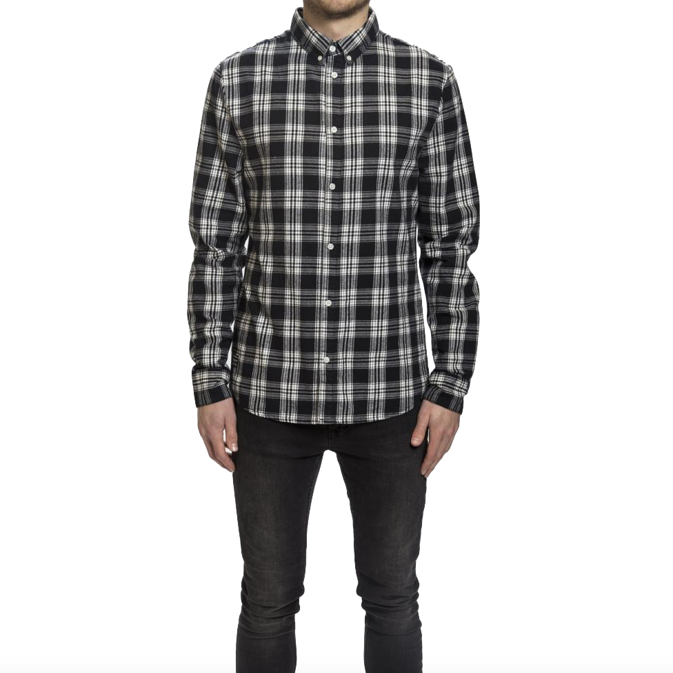 RVLT RVLT, 3483 Shirt Check, Black, M