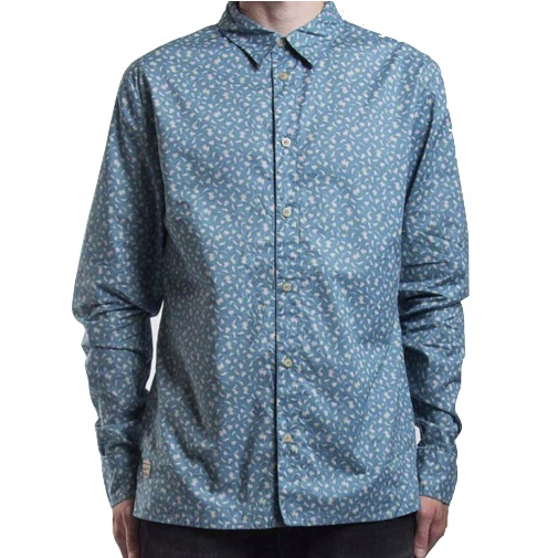 RVLT RVLT, 3351, Shirt Pattern, Blue, L