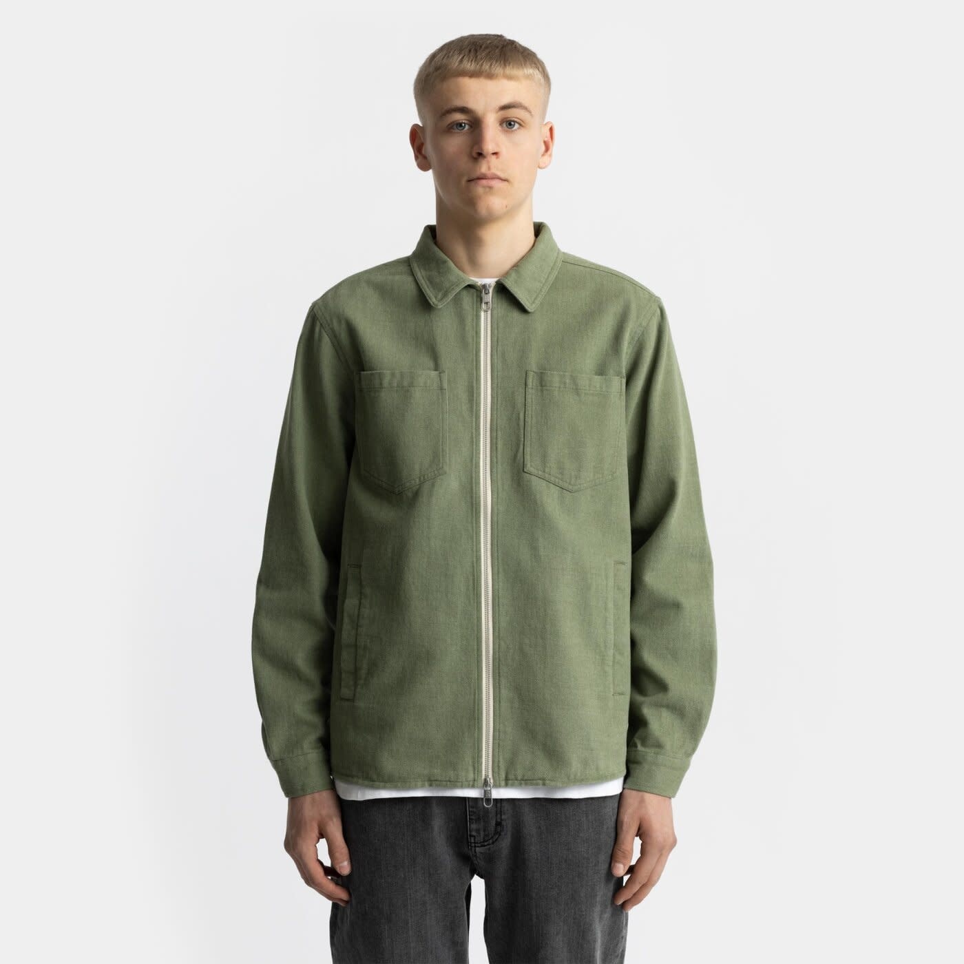 RVLT RVLT, 3922 Overshirt Zip, lightgreen, M