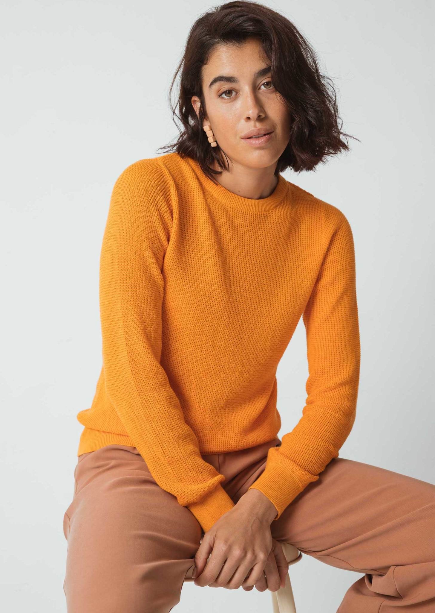 Skunkfunk Skfk, Iradi Sweater - Gots, orange, XS