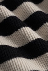 KnowledgeCotton Apparel KnowledgeCotton, Striped Rib Strap Dress, black/white, M