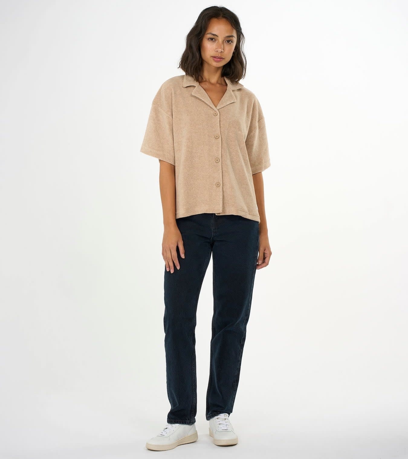 KnowledgeCotton Apparel KnowledgeCotton, Terry Shirt, safari, L