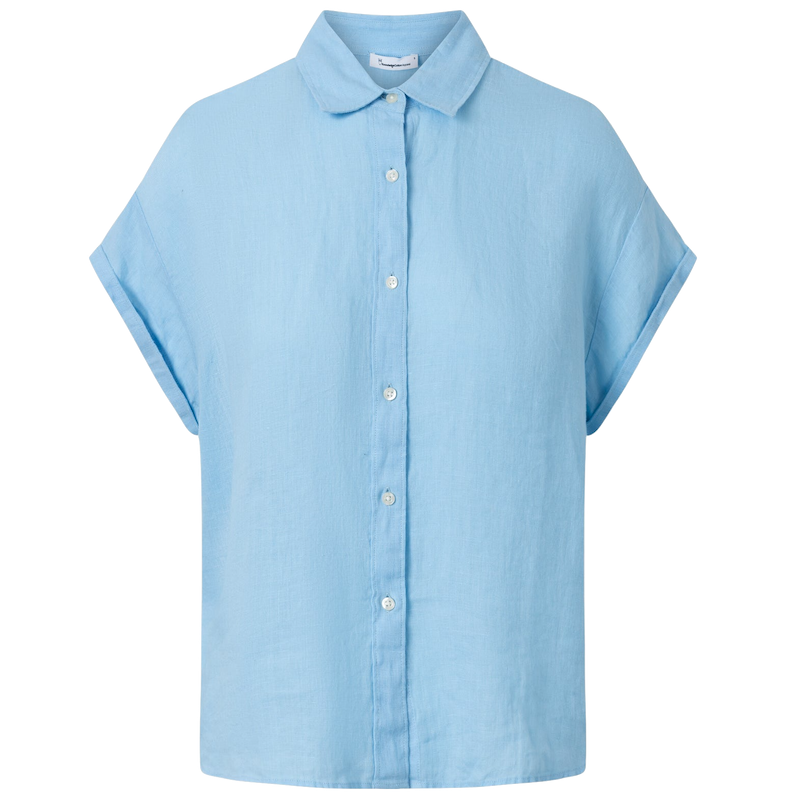 KnowledgeCotton Apparel KnowledgeCotton, Aster Shirt, airy blue, M