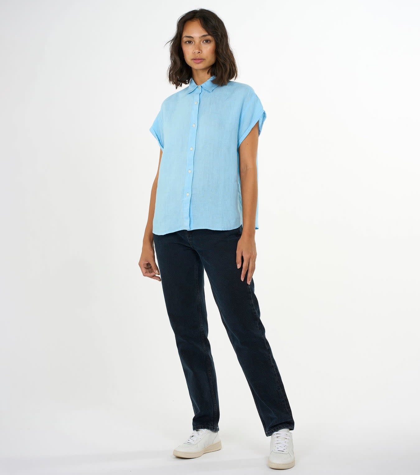 KnowledgeCotton Apparel KnowledgeCotton, Aster Shirt, airy blue, M