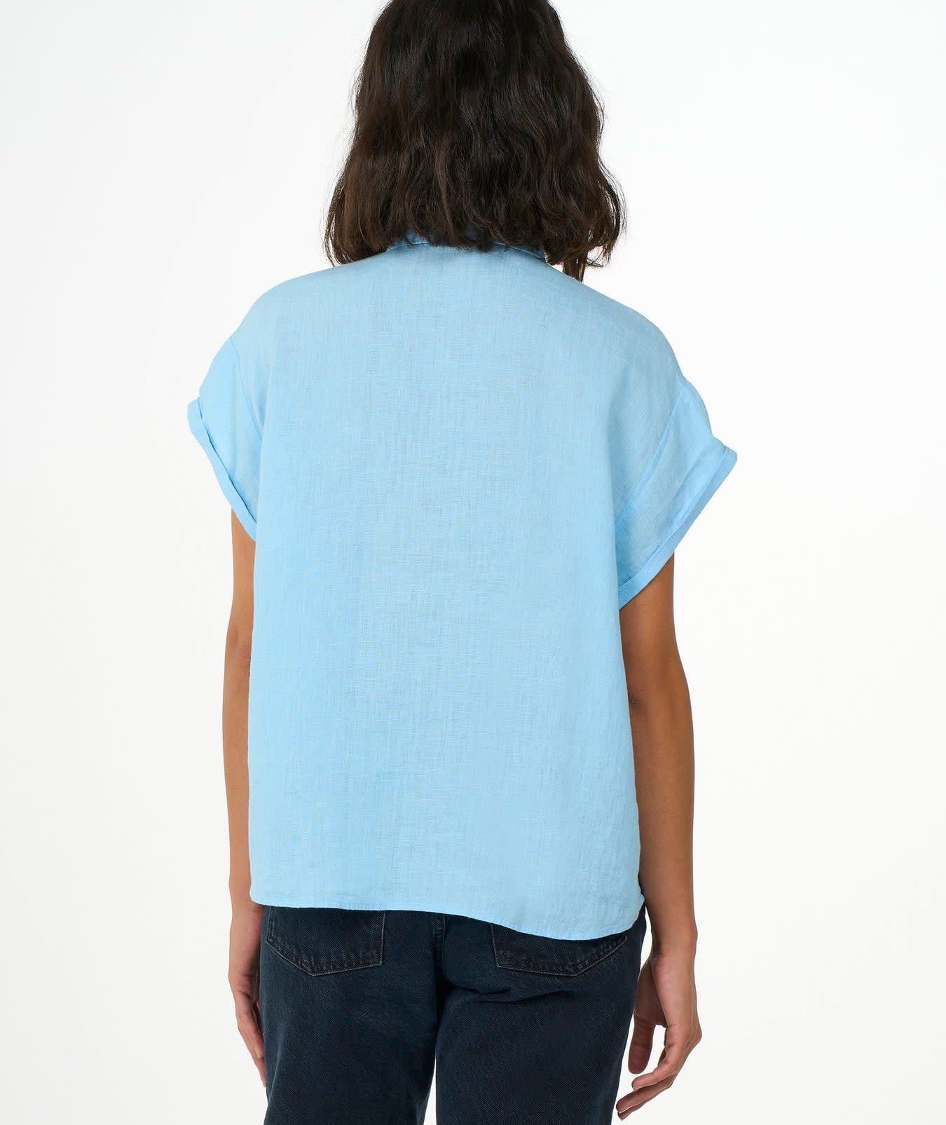 KnowledgeCotton Apparel KnowledgeCotton, Aster Shirt, airy blue, M