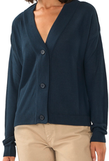 KnowledgeCotton Apparel KnowledgeCotton, Basic Cardigan, total eclipse, XS