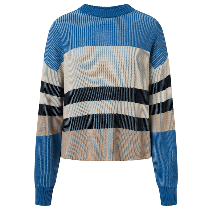 KnowledgeCotton Apparel KnowledgeCotton, Crew Neck Mix Knit, 8889 stripe, M