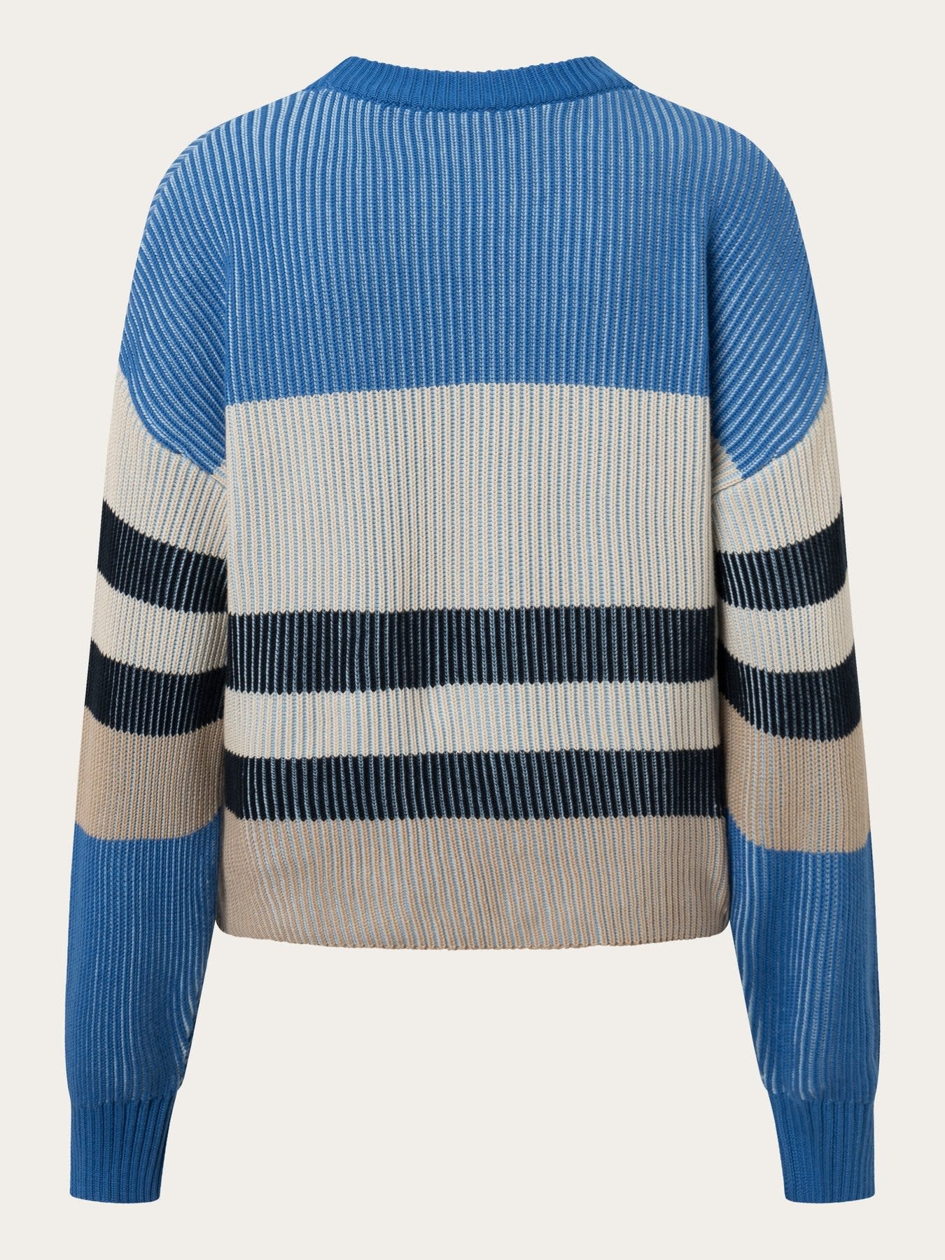 KnowledgeCotton Apparel KnowledgeCotton, Crew Neck Mix Knit, 8889 stripe, M