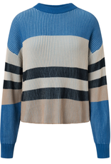 KnowledgeCotton Apparel KnowledgeCotton, Crew Neck Mix Knit, 8889 stripe, S