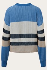 KnowledgeCotton Apparel KnowledgeCotton, Crew Neck Mix Knit, 8889 stripe, S