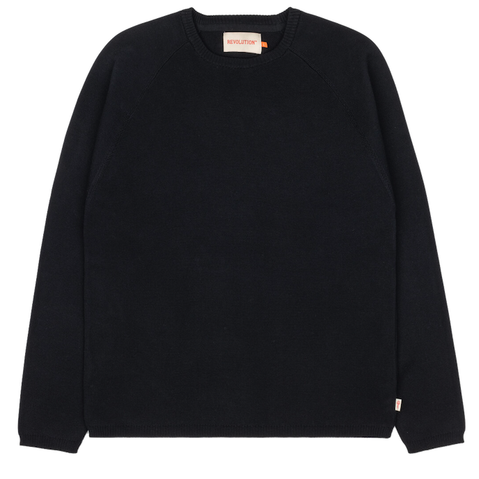 RVLT RVLT, 6573 Loose Raglan Knit, black, L