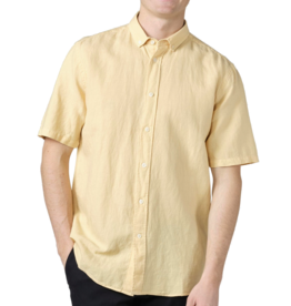 Klitmøller Klitmøller, Mikkel Linen Shirt, lemon sorbet, XL