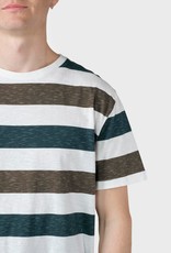 Klitmøller Klitmøller, George Tee, olive/moss green stripes, XL