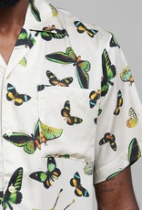 Dedicated Dedicated, Shirt Marstrand Butterfly, oat white, XL