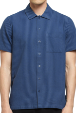 Dedicated Dedicated, Shirt Brantevik Work Stripe, dark blue, M