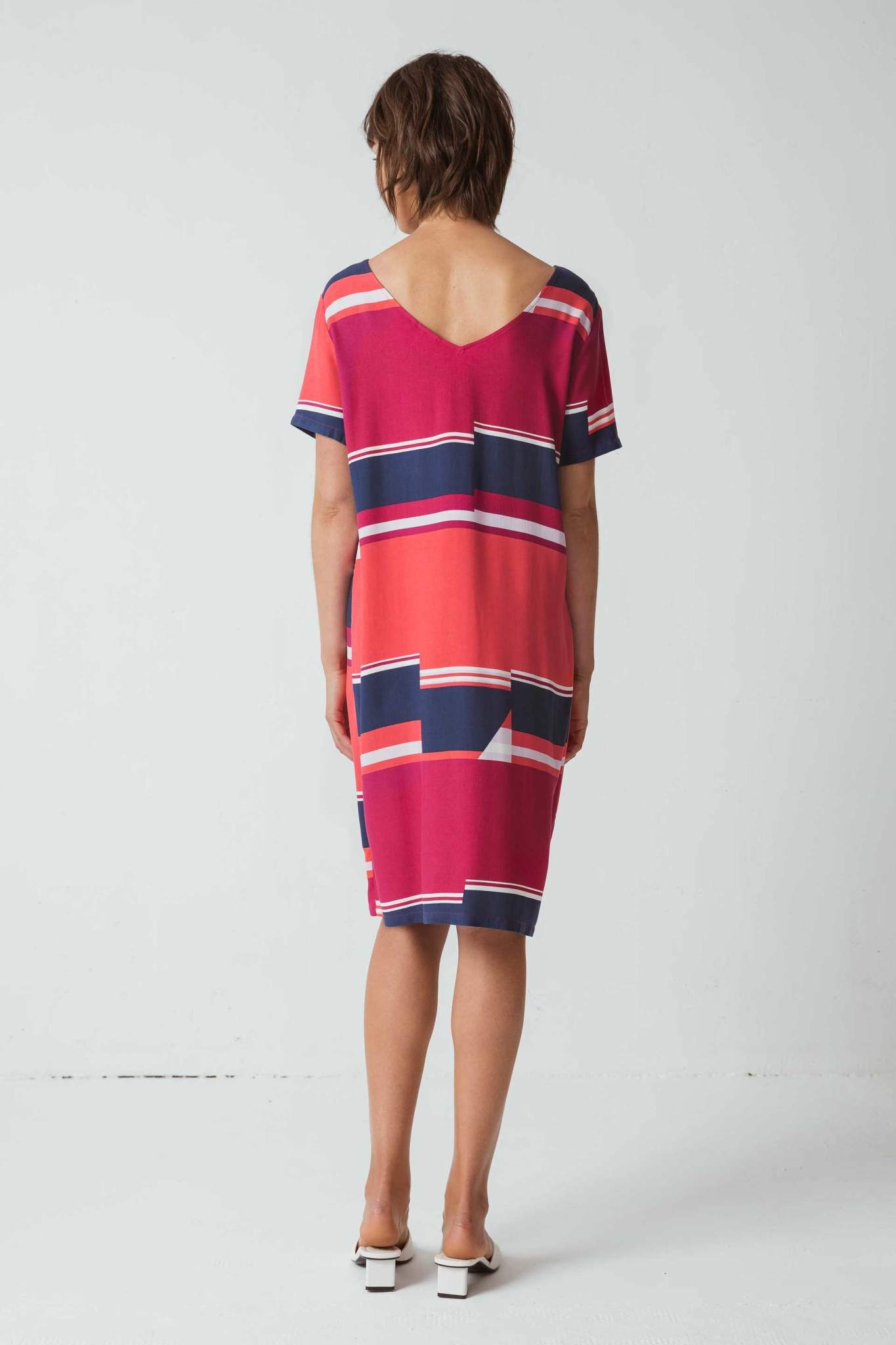 Skunkfunk Skfk, Kai Dress, cherry block, S (38)