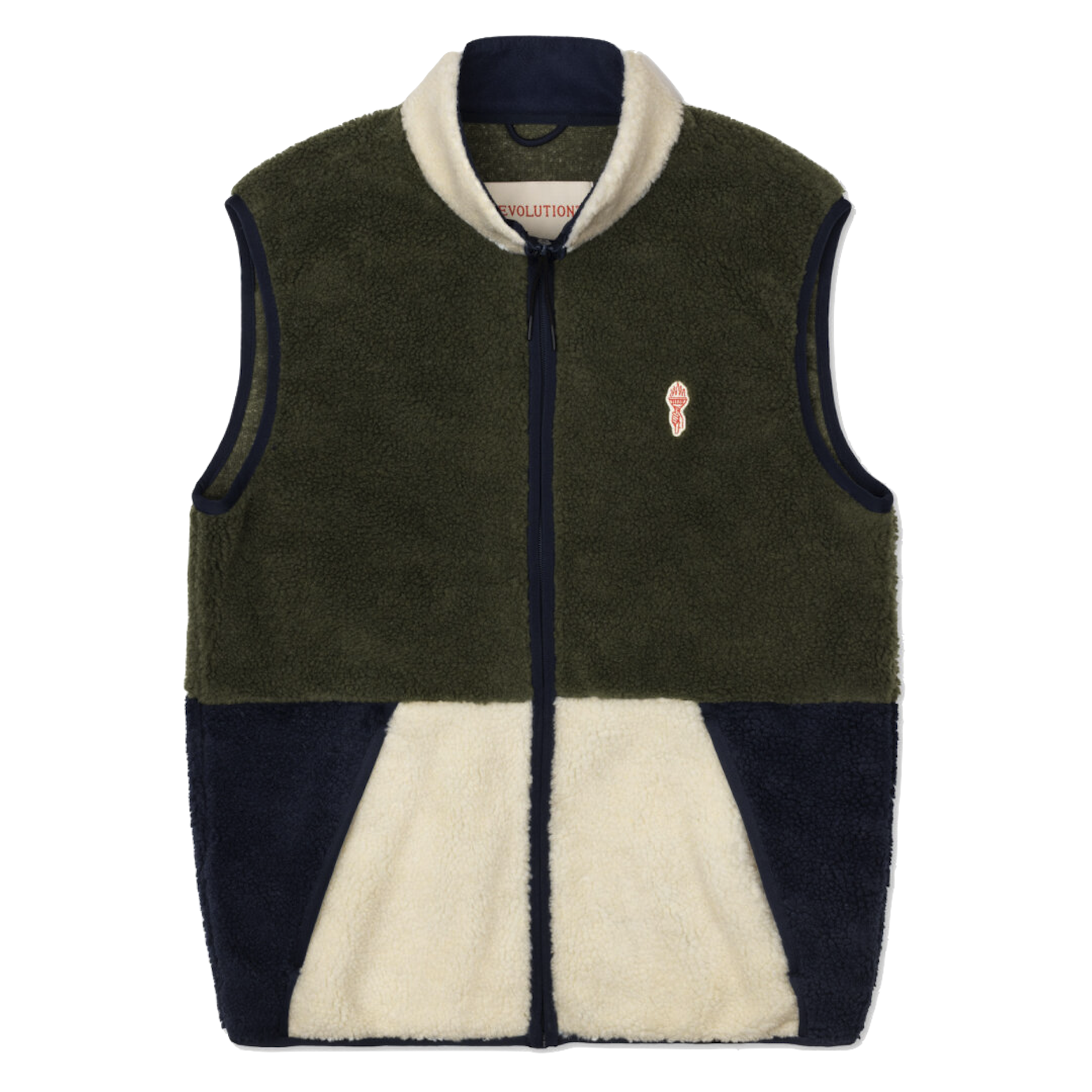 RVLT RVLT, 7716 Fleece Vest, army, S