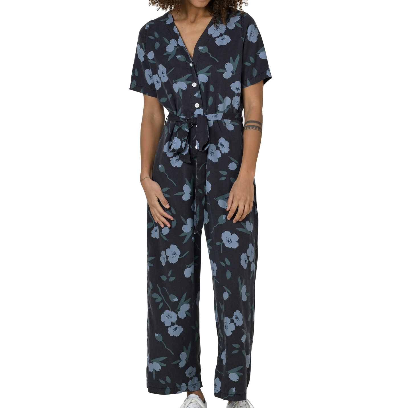 Klitmøller Klitmøller, Marna Print Jumpsuit, black/moss green/sky, L