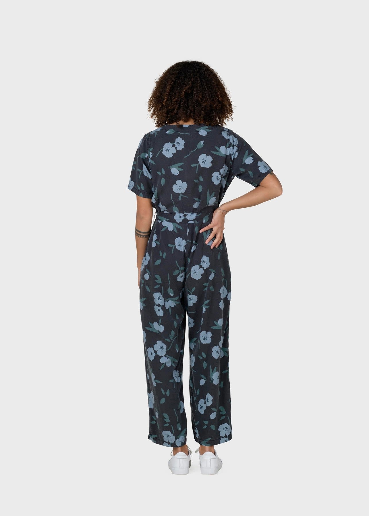 Klitmøller Klitmøller, Marna Print Jumpsuit, black/moss green/sky, L