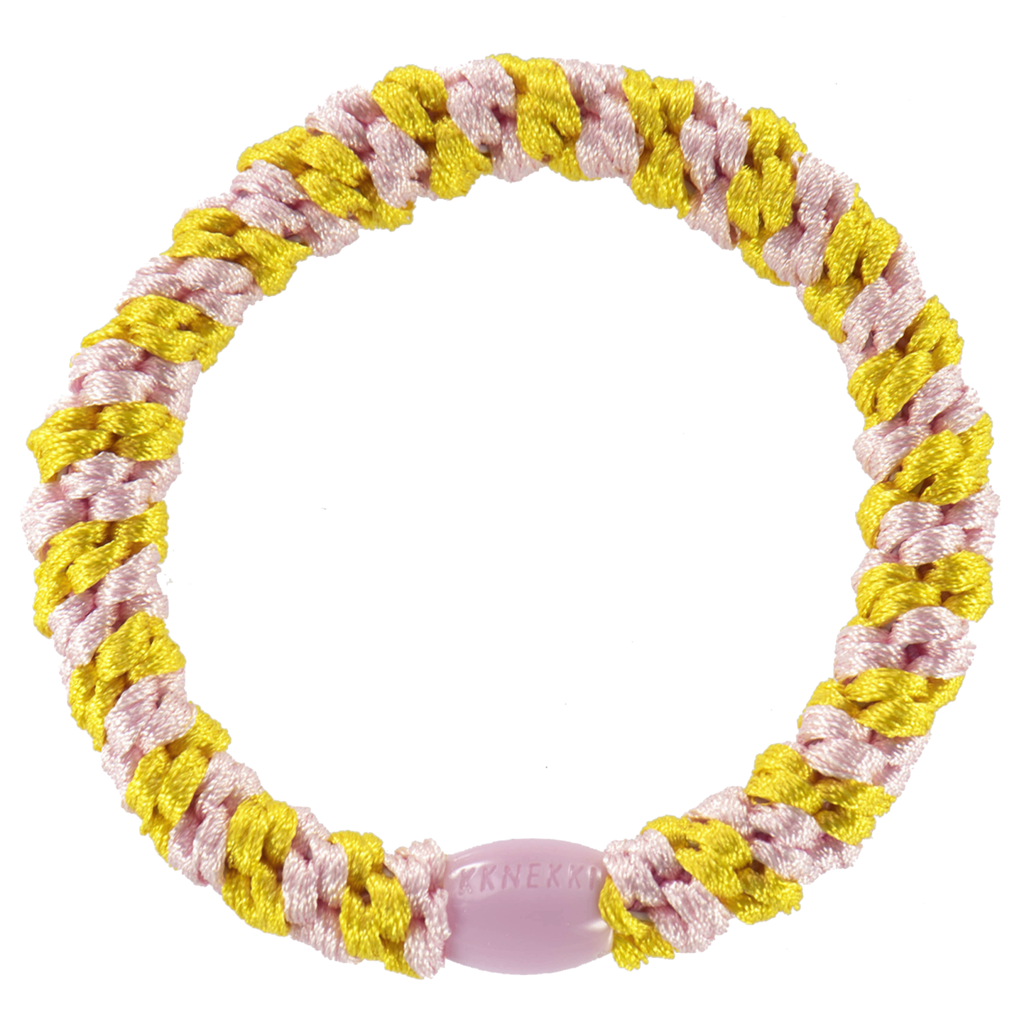 BonDep BonDep, Haargummi, yellow-pink stripe