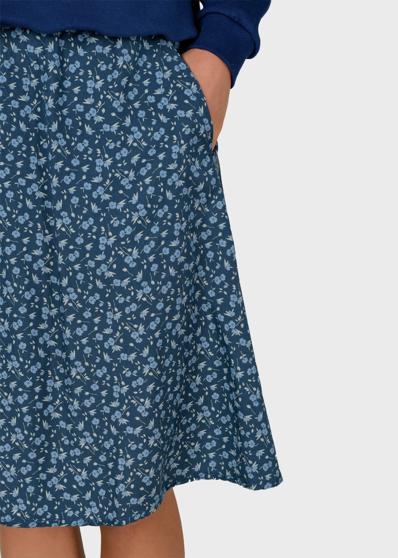 Klitmøller Klitmøller, Ramona Short Print Skirt, navy/sky/moss green, XS