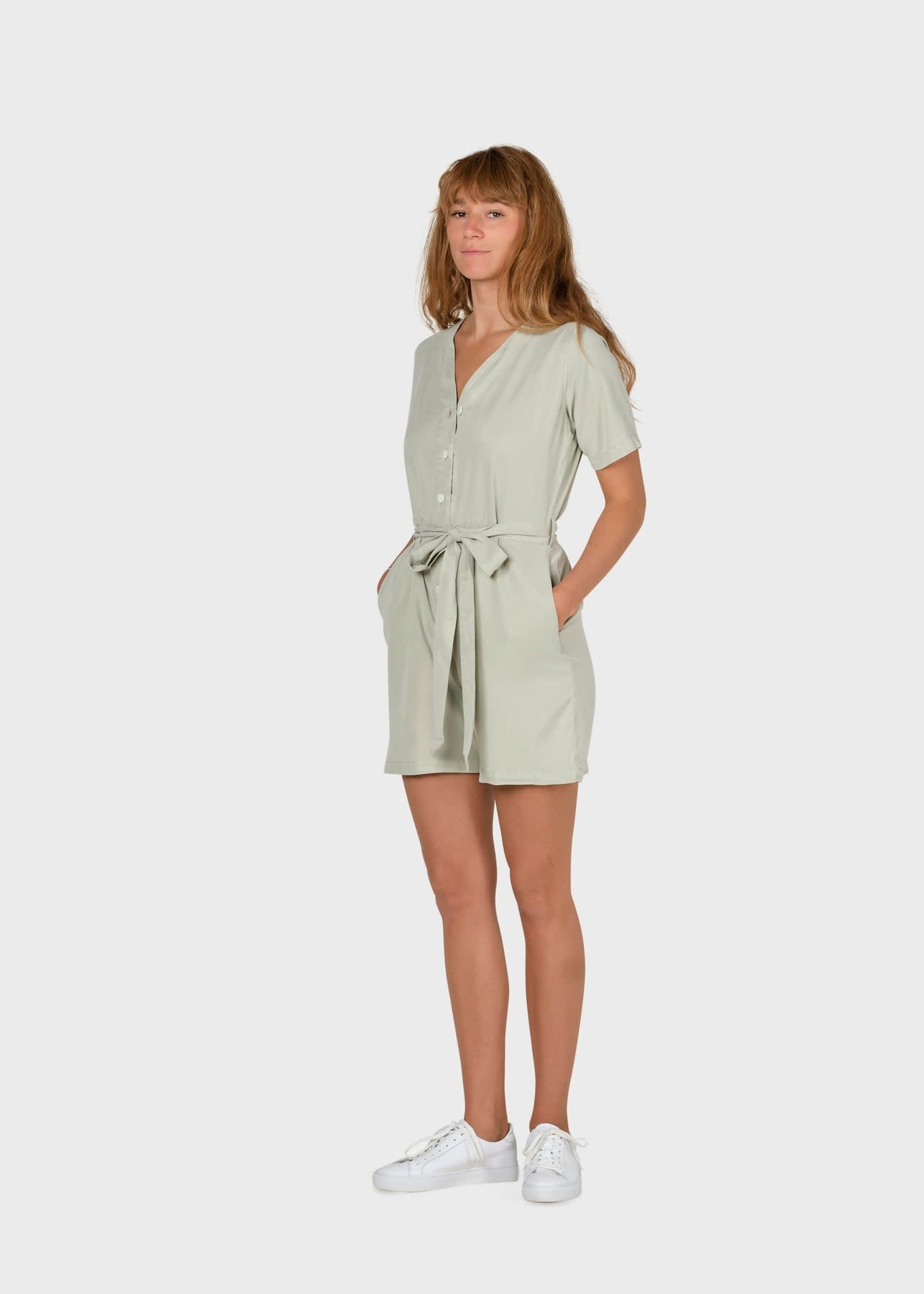 Klitmøller Klitmøller, Marna Short Jumpsuit, sage, M