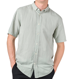 Klitmøller Klitmøller, Mikkel Linen Shirt, sage, L