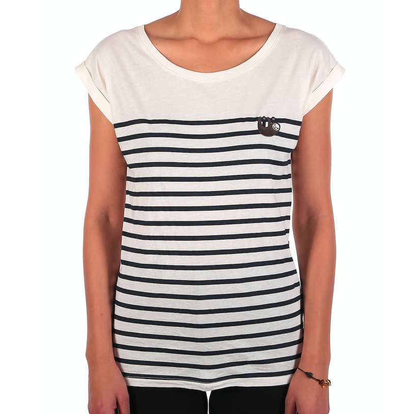 Iriedaily Iriedaily, Slothy Stripe Tee, offwhite, S