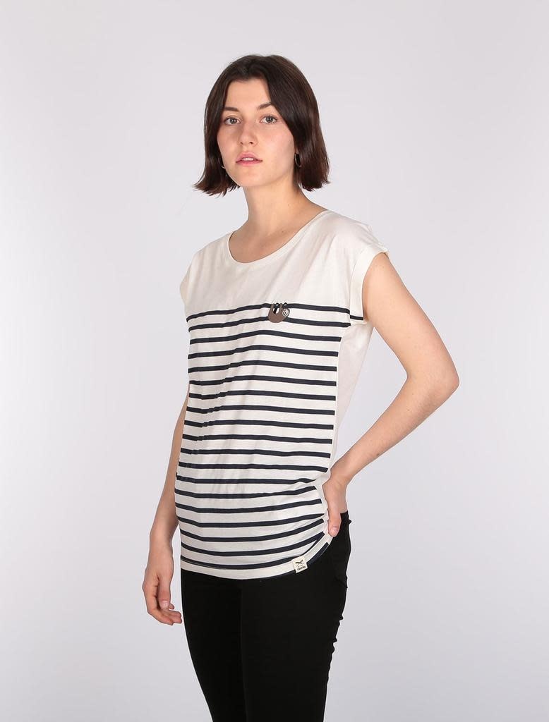 Iriedaily Iriedaily, Slothy Stripe Tee, offwhite, S