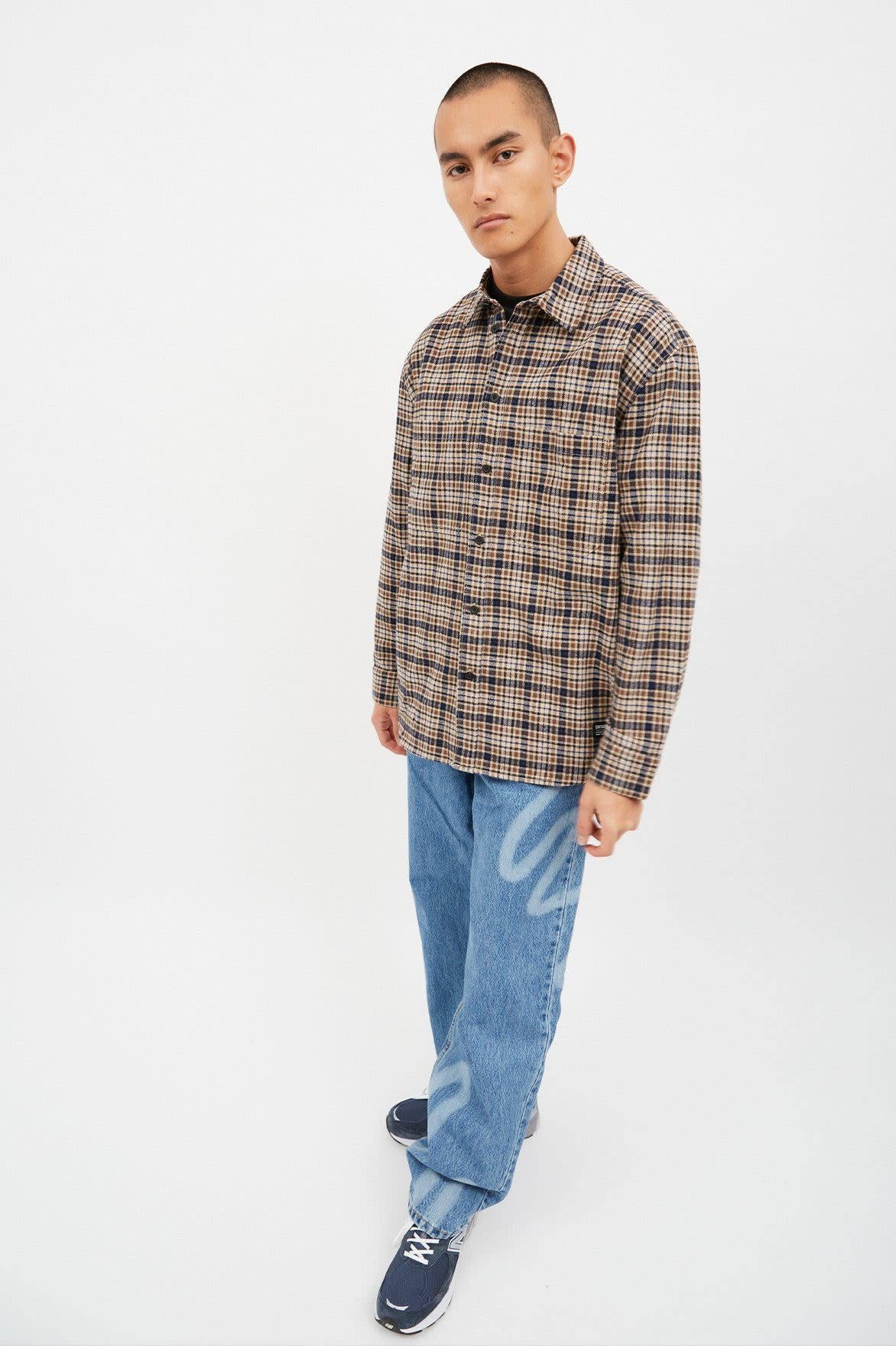 Dr.Denim Dr. Denim, Frank Worker Shirt, ocean check, XL