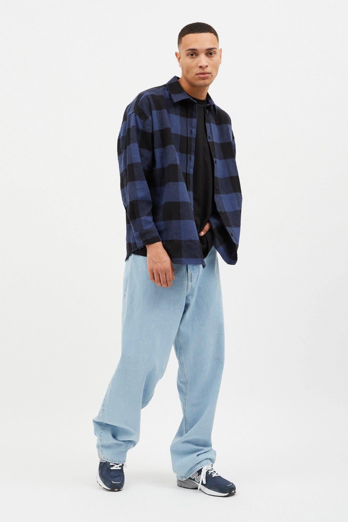 Dr.Denim Dr. Denim, Frank Shirt, blue indigo check, L