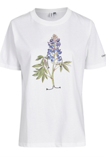 Cleptomanicx Cleptomanicx, T-Shirt, flower smile, white, S