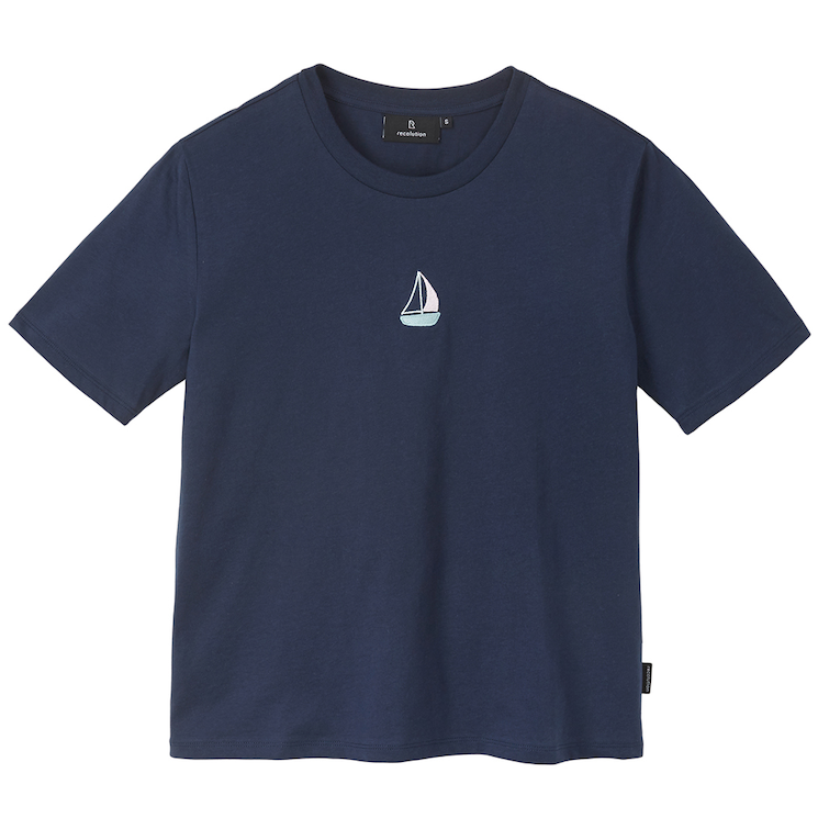 Recolution Recolution, Classic T-shirt Sailing Boat, navy, XS