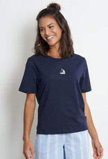 Recolution Recolution, Classic T-shirt Sailing Boat, navy, XS