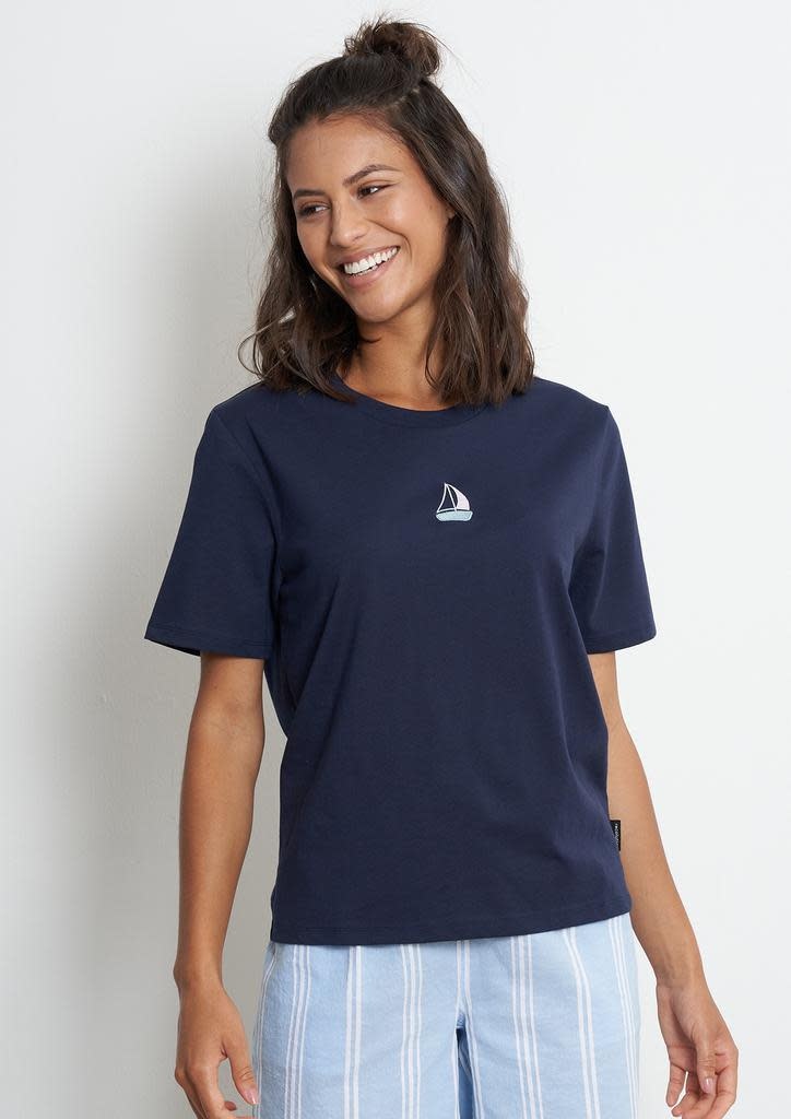 Recolution Recolution, Classic T-shirt Sailing Boat, navy, XS