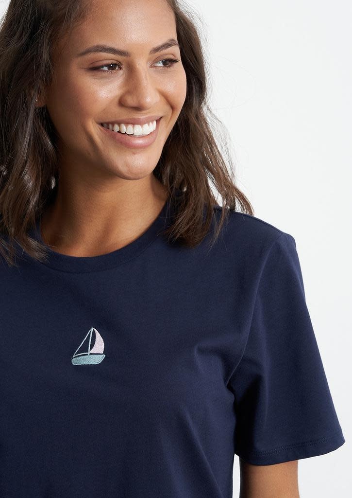 Recolution Recolution, Classic T-shirt Sailing Boat, navy, XS