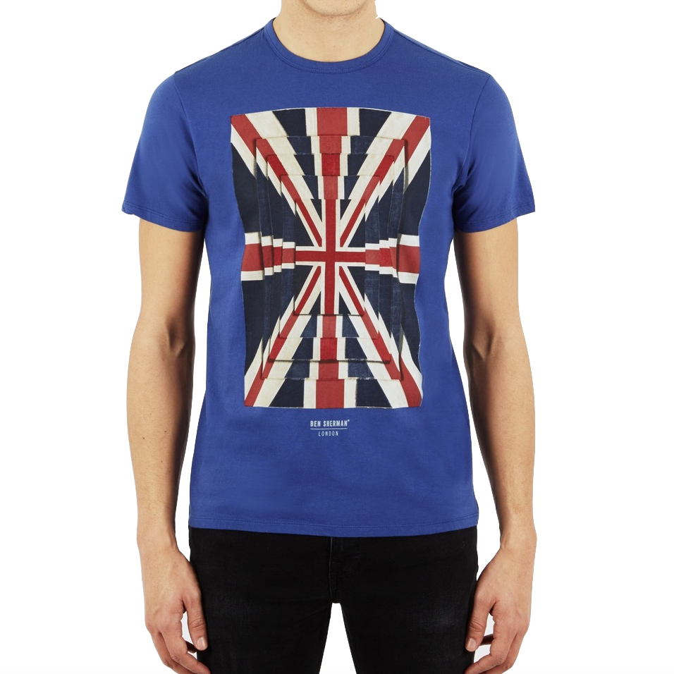 Ben Sherman, Union Optic Tee, washed blue, L