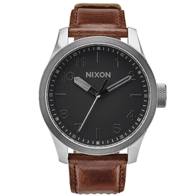 Nixon Nixon, Safari Leather, silver/black/brown