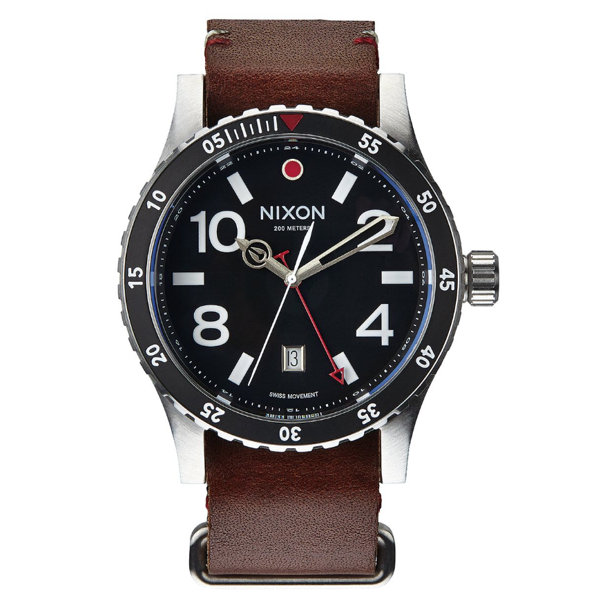 Nixon Nixon, Diplomat, Black/Brown, One Size