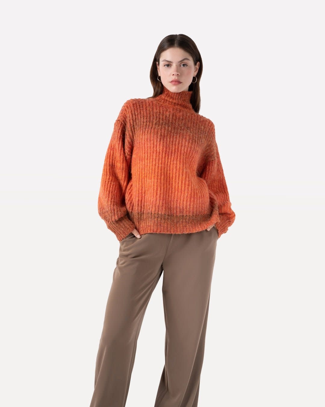 Another-Label Another-Label, Daly Knitted Pull, pumpkin melee, M