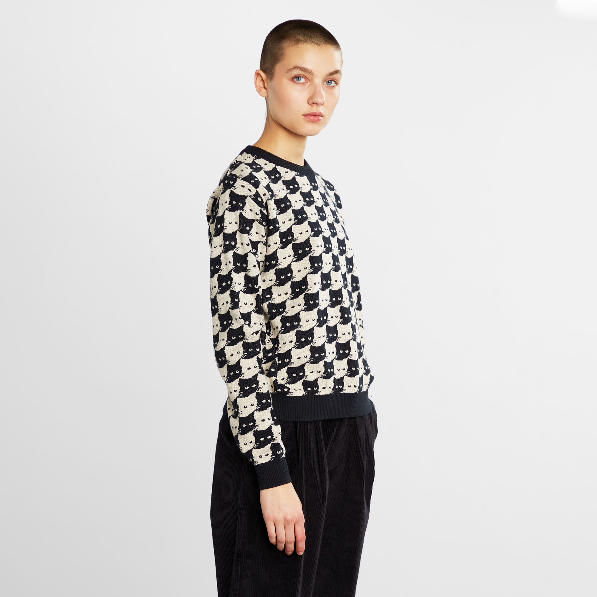 Dedicated Dedicated, Arendal Pepita Cats, oat white, L