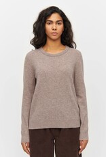 KnowledgeCotton Apparel KnowledgeCotton, Lambswool Crew Neck, kelp melange, M