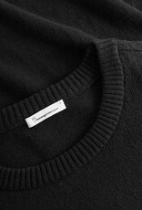 KnowledgeCotton Apparel KnowledgeCotton, Lambswool Crew Neck, black jet, XS