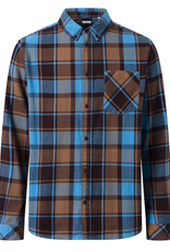 KnowledgeCotton Apparel KnowledgeCotton, Regular Fit Check Shirt, brown, XL