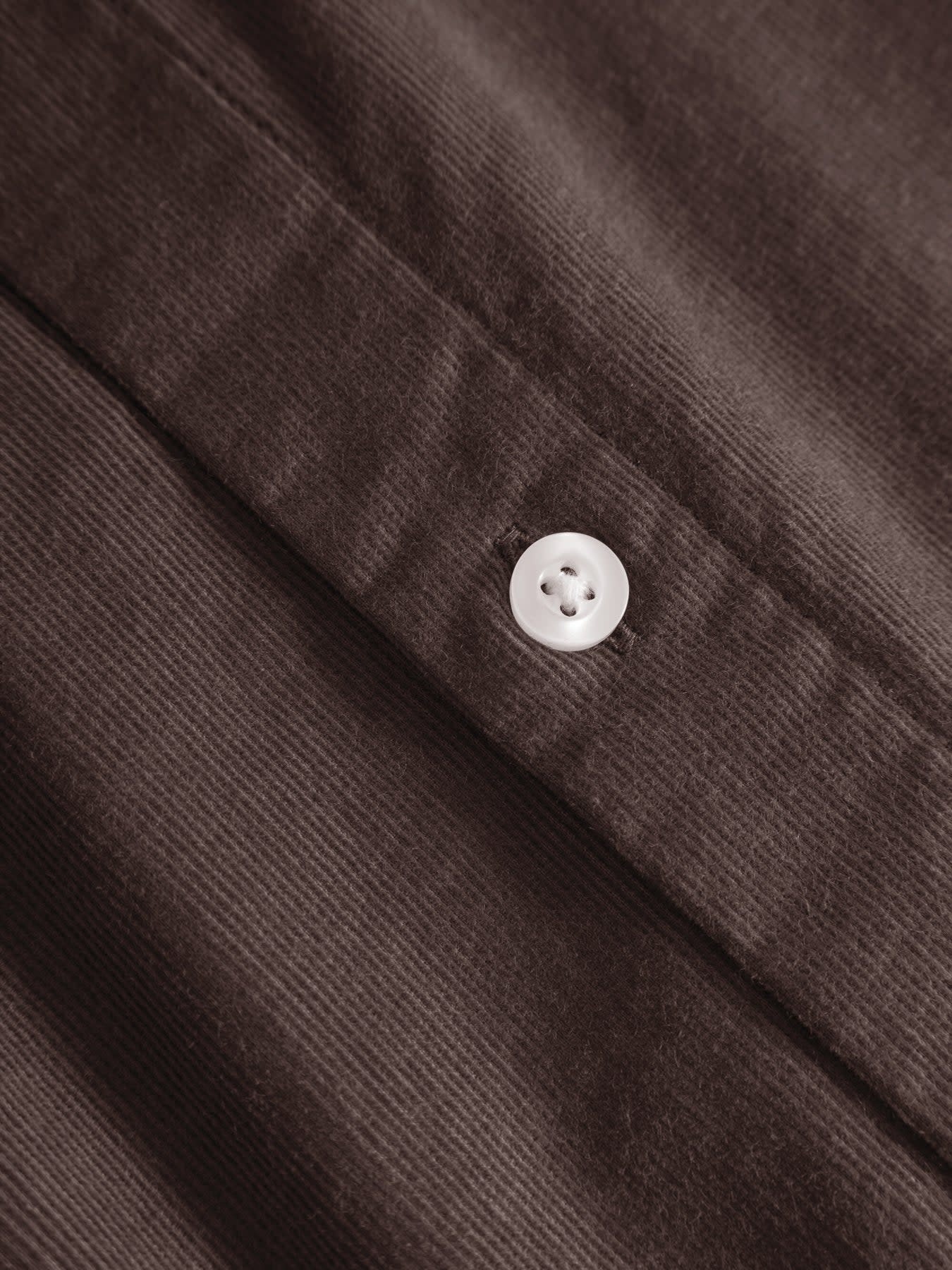 KnowledgeCotton Apparel KnowledgeCotton, Regular Fit Corduroy Shirt, chocolate plum, XL