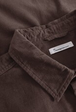 KnowledgeCotton Apparel KnowledgeCotton, Regular Fit Corduroy Shirt, chocolate plum, M